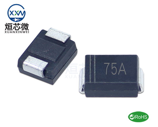 P6SMB75A參數,TVS二極管P6SMB75A瞬態(變)抑制二極管